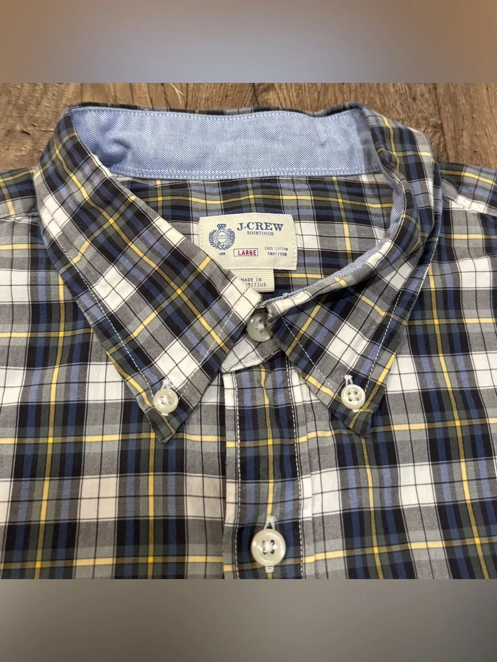 EUC J.Crew Men's Plaid Button-Down Shirt - Large 16-16 1/2